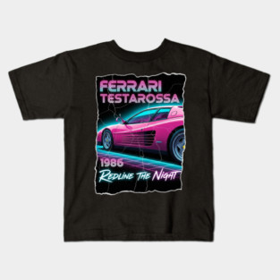 Ferrari Testarossa 1986 Retro Kids T-Shirt