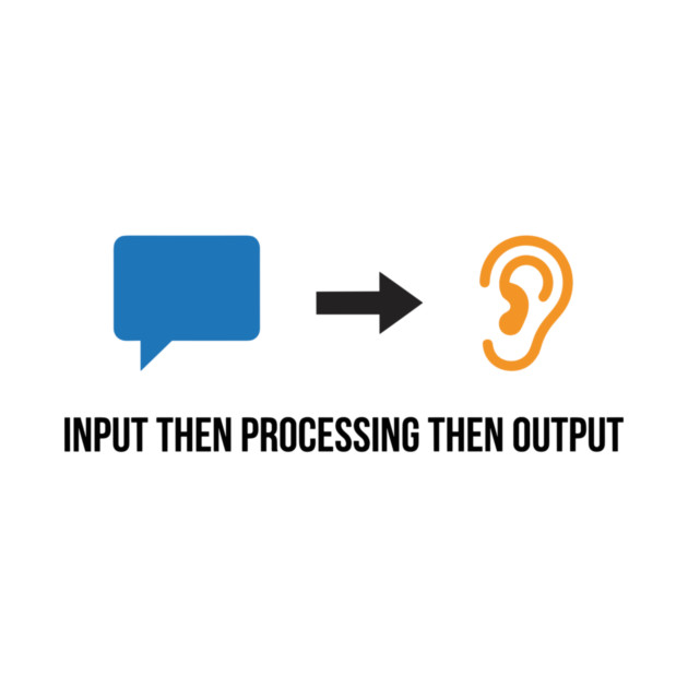 Input Then Processing Then Output – Funny Audiologist Humor - Funny ...