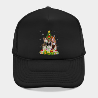 Funny Papillon Christmas Tree Funny Dog Lover Hat