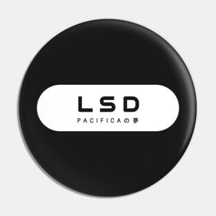 LSD: Pacificaの夢 (Minimal White) Pin