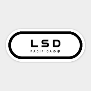LSD: Pacificaの夢 (Minimal White) Sticker