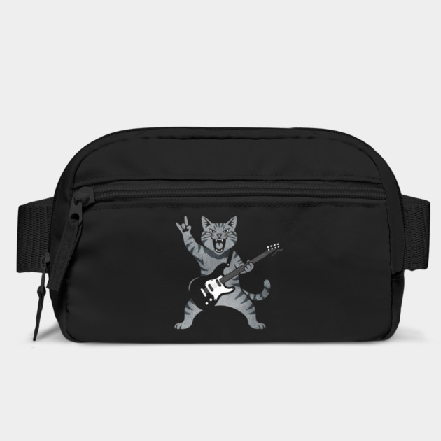 Funny Cat Playing Guitar Rock and Roll Gifts Men Women Kids by shirtlux