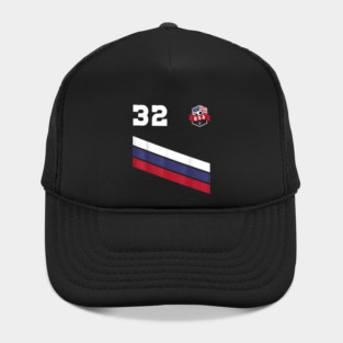 American USA Flag Soccer Jersey Favorite Lucky Number 32 Women Men Hat