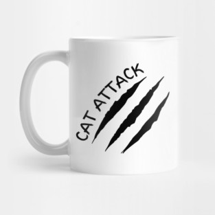Cat Attack Scratch Claw Marks Feline Warning Mug