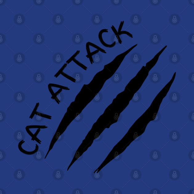 Cat Attack Scratch Claw Marks Feline Warning by Creatifly Graphic Tees