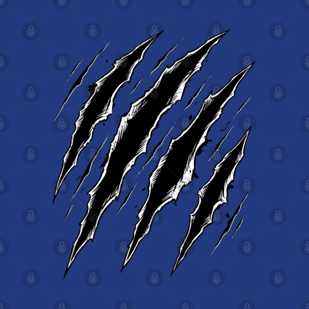 Cat Attack Claw Marks Slash Ripped Scratch Grunge by Creatifly Graphic Tees