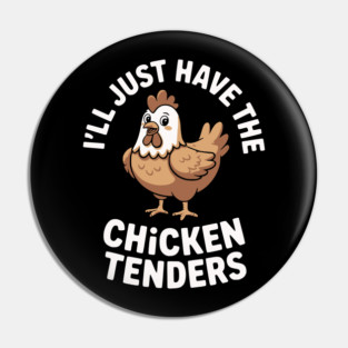 Chickens Make Me Laugh - Funny Chicken Graphic Design for Men & Women Pin