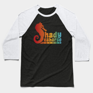Shady Seahorse Lagoon Baseball T-Shirt