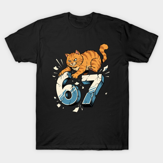 Cat Attack 67 T-Shirt by Creatifly Graphic Tees