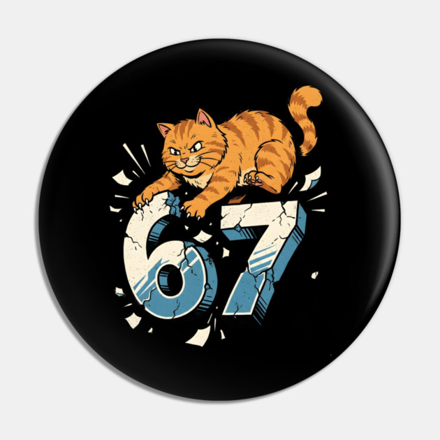 Cat Attack 67 Pin by Creatifly Graphic Tees