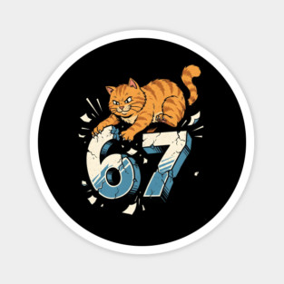 Cat Attack 67 Magnet
