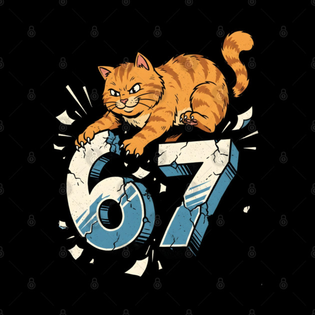 Cat Attack 67 by Creatifly Graphic Tees