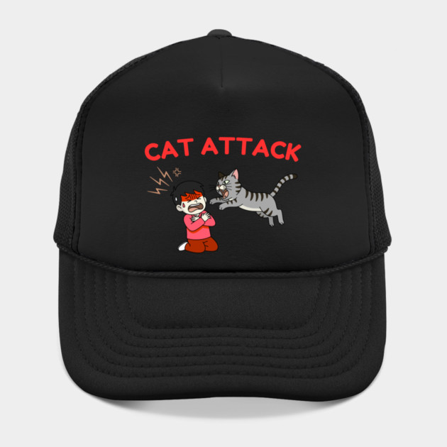 Cat Attack Panic by Creatifly Graphic Tees