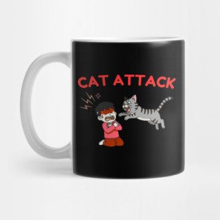 Cat Attack Panic Mug