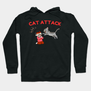 Cat Attack Panic Hoodie