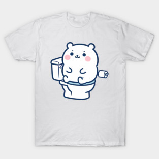 Toilet Time Chiikawa Meme T-Shirt