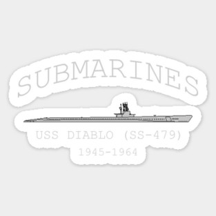 USS Diablo (SS-479) Sticker