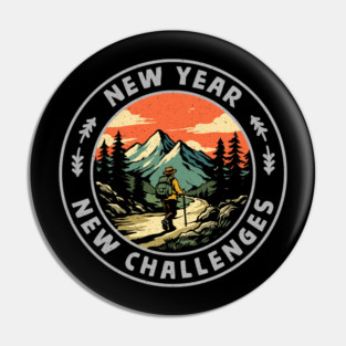 New Year New Challenges Pin