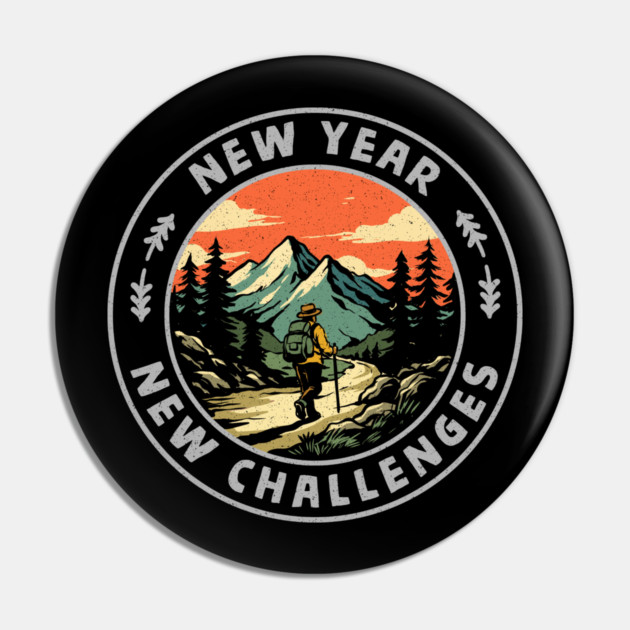 New Year New Challenges Pin by GoshWow®