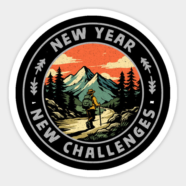 New Year New Challenges Magnet by GoshWow®