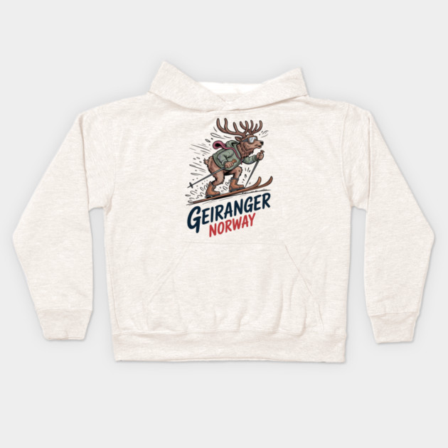 Geiranger Norway Kids Hoodie by JessArty
