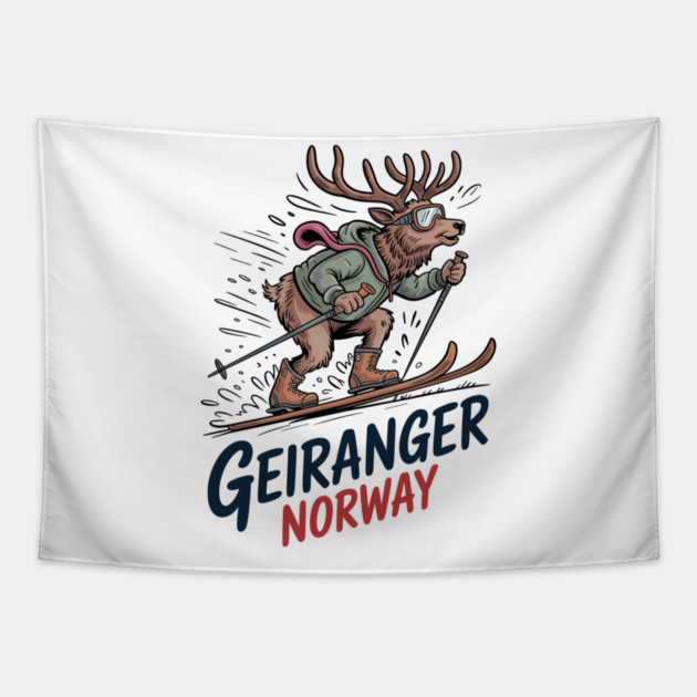 Geiranger Norway Tapestry by JessArty