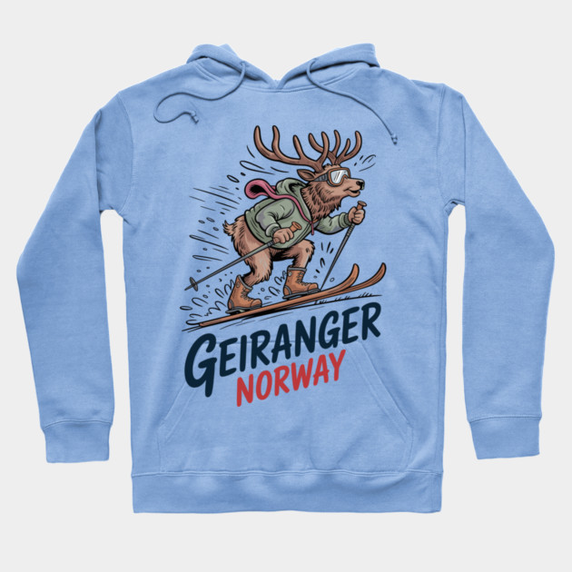 Geiranger Norway Hoodie by JessArty