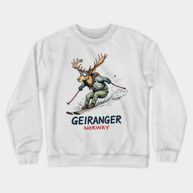 Geiranger Norway Crewneck Sweatshirt by JessArty