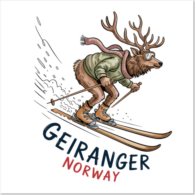 Geiranger Norway Wall Art by JessArty