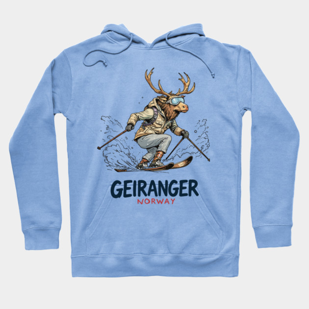 Geiranger Norway Hoodie by JessArty