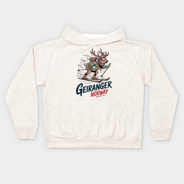 Geiranger Norway Kids Hoodie by JessArty
