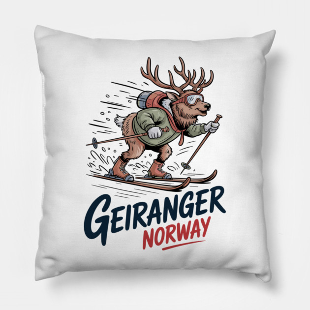 Geiranger Norway Pillow by JessArty