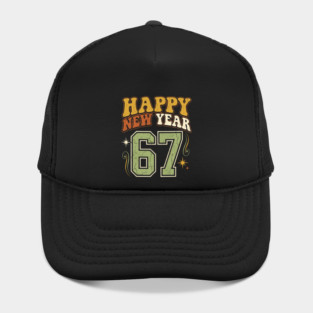 Happy New Year 67 Retro Celebration Hat