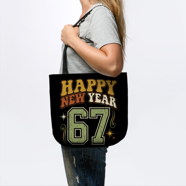 Happy New Year 67 Retro Celebration by Creatifly Graphic Tees