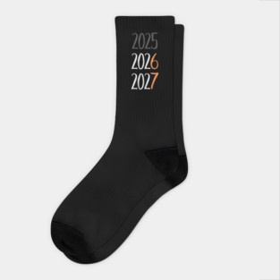 2025 2026 2027 Year Transition Countdown Socks