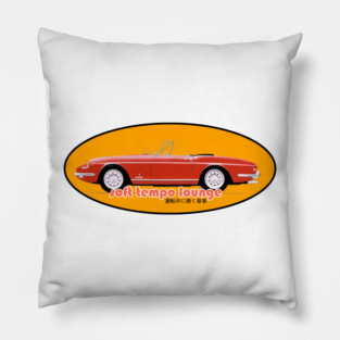 Ferrari 365 - orange - Japan Pillow