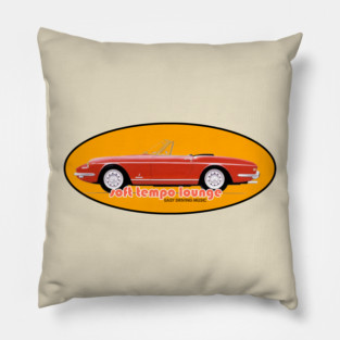 Ferrari 365 - orange Pillow