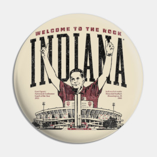 Welcome to the rock INDIANA - cignetti vintage Pin