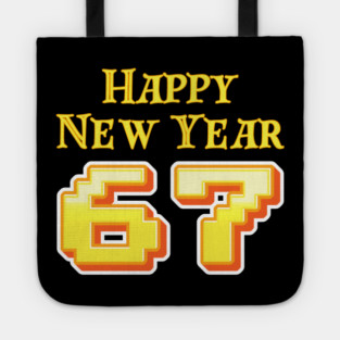 Happy New Year 67 Retro Tote