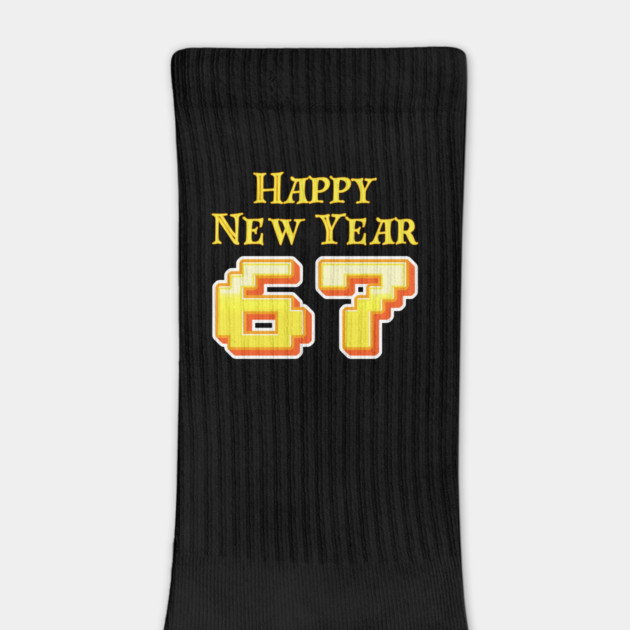 Happy New Year 67 Retro by Creatifly Graphic Tees