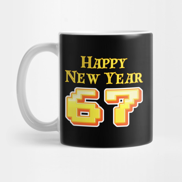 Happy New Year 67 Retro by Creatifly Graphic Tees