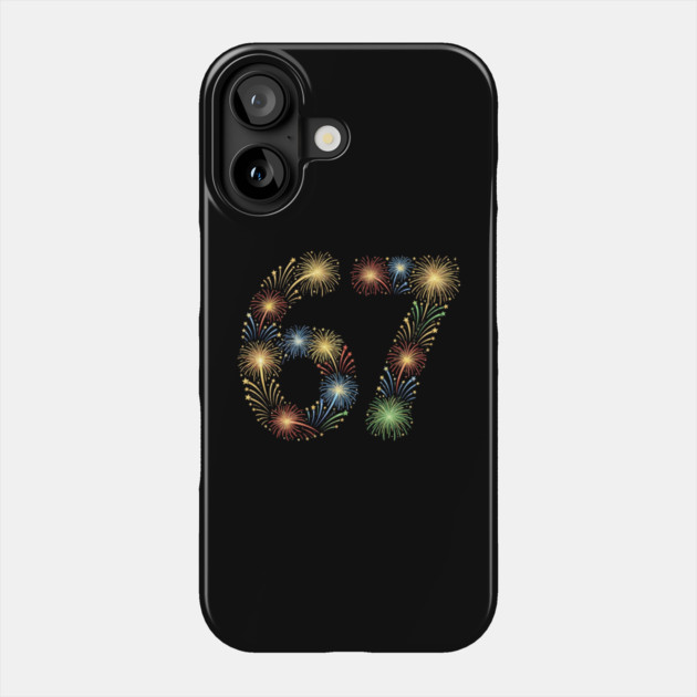 67 New Year Fireworks Celebration Phone Case by Creatifly Graphic Tees