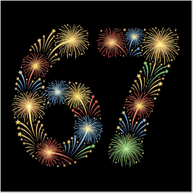 67 New Year Fireworks Celebration Wall Art by Creatifly Graphic Tees