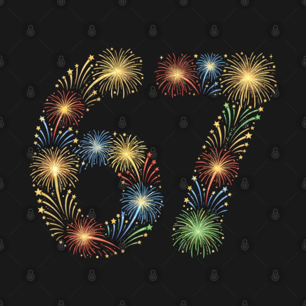 67 New Year Fireworks Celebration by Creatifly Graphic Tees