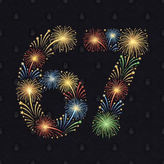 67 New Year Fireworks Celebration by Creatifly Graphic Tees