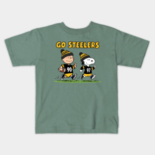 Pittsburgh Steelers - Snoopy & Charlie Brown Football M1212 Kids T-Shirt