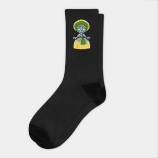 Cute Brazilian Zombie Girl Socks