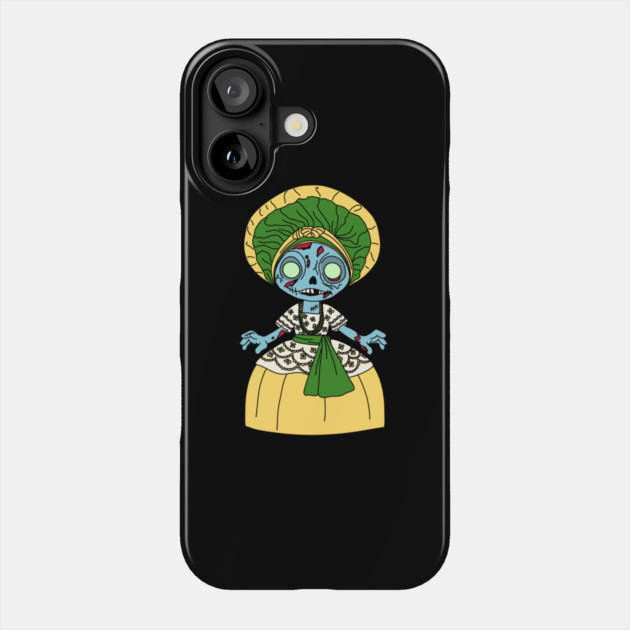 Cute Brazilian Zombie Girl Phone Case by H. R. Sinclair