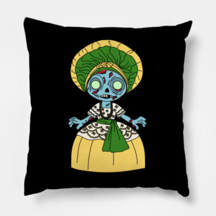 Cute Brazilian Zombie Girl Pillow