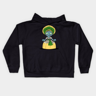 Cute Brazilian Zombie Girl Kids Hoodie